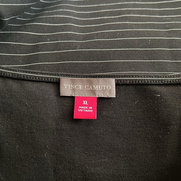 NEW Vince Camuto Square Neck Puffed Sleeve Top in Rich Black Size XL New w/o Tag - Picture 7 of 9